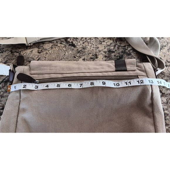 Hemptique Handbag Purse Hemp Canvas Satchel Crossbody Organic BOHO Approx 14" - Picture 10 of 14
